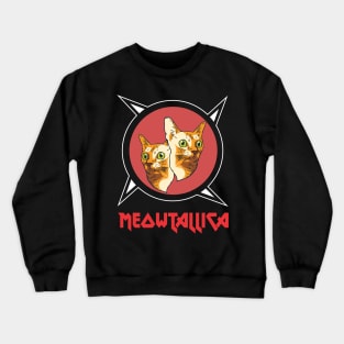 Meowtallica Crewneck Sweatshirt